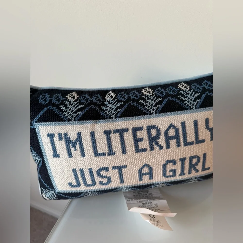 Viral I'm literally just a girl throw Pillow